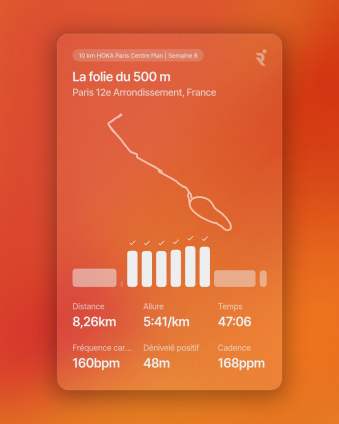 Runna La folie du 500 m on 14 oct. 2025 - 19.46.00