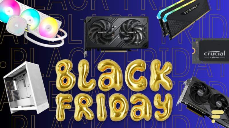 Le Black Friday est LE moment pour monter son PC gamer : les bonnes affaires sur les cartes graphiques, les composants et le stockage