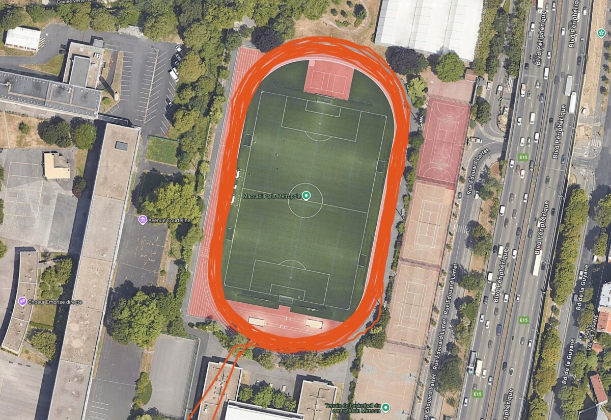 Suivi GPS de la Decathlon Fit 100