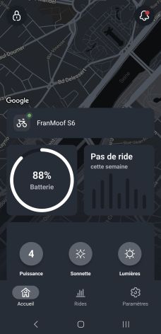 VanMoof S6 application accueil