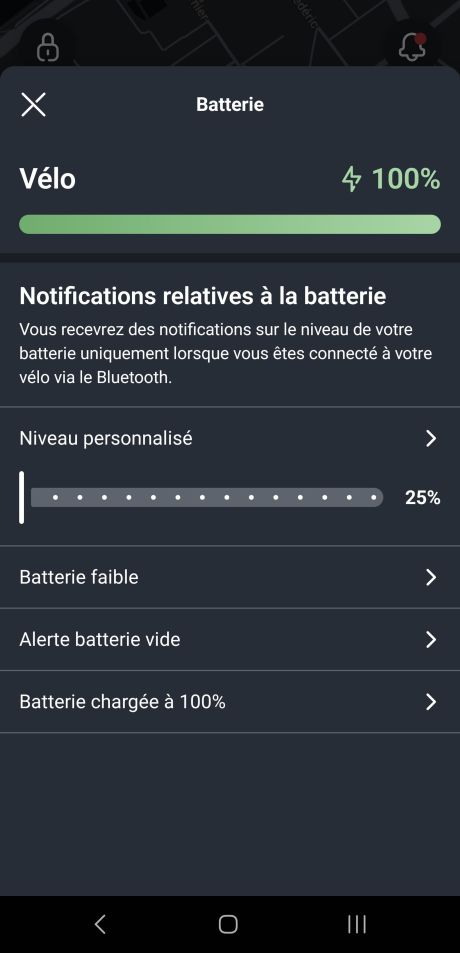VanMoof S6 application recharge