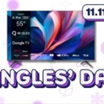 Ce récent TV QLED 4K 55″ signé Xiaomi, avec Google TV, chute sous les 400 € grâce au Single Day