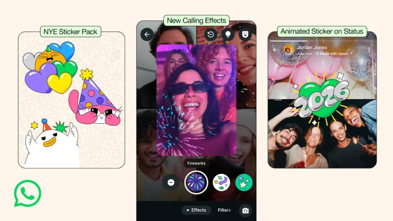 Quels nouveaux effets et stickers utiliserez-vous sur WhatsApp pour fêter la nouvelle année&nbsp;?