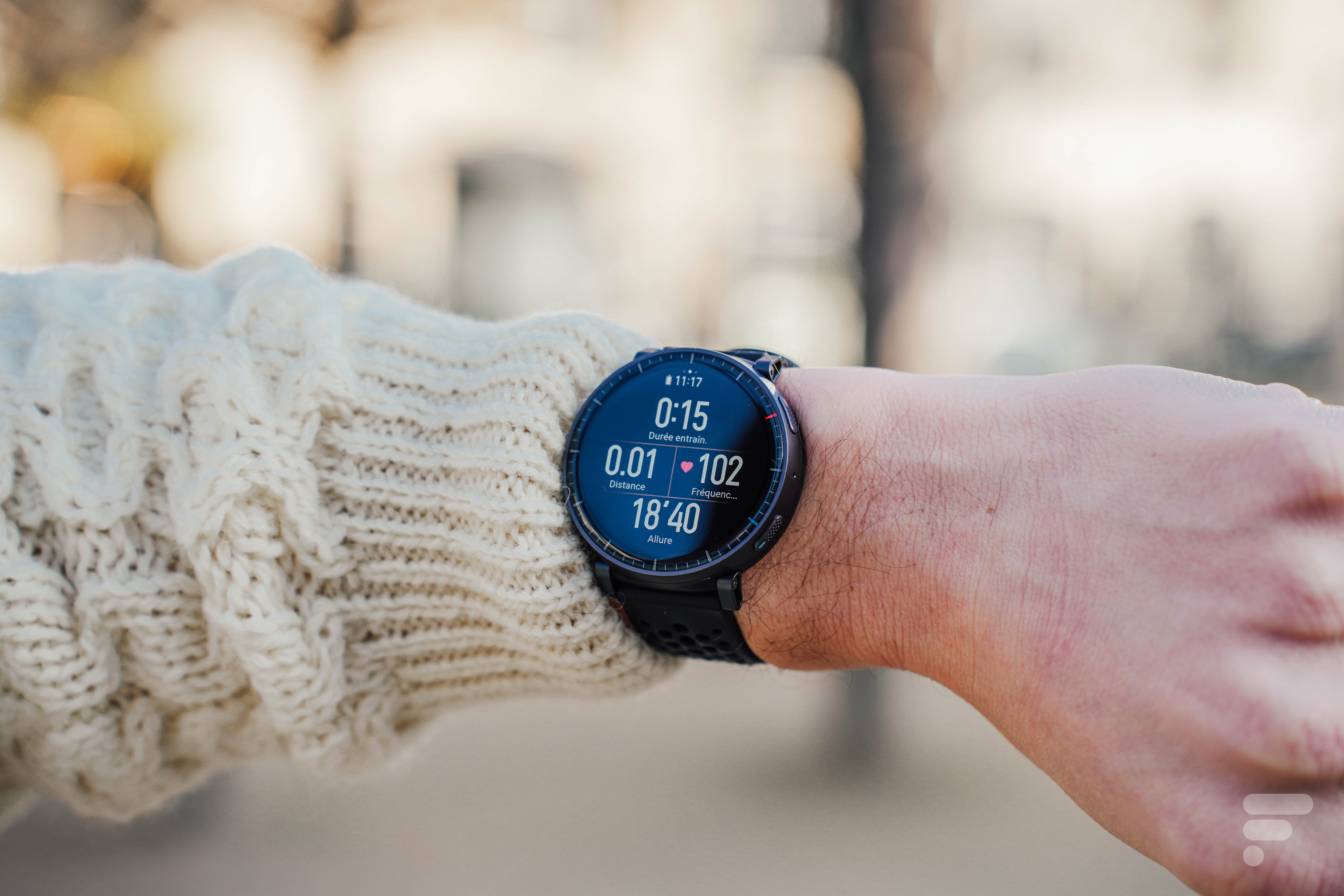 L'écran d'entrainement de l'Amazfit Active Max