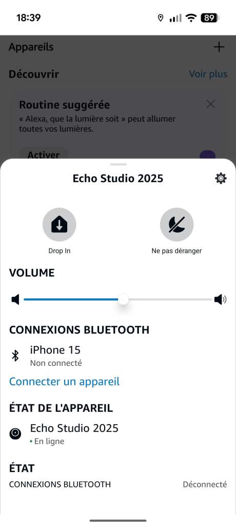 Application Amazon Alexa // Source : Sylvain Pichot - Frandroid