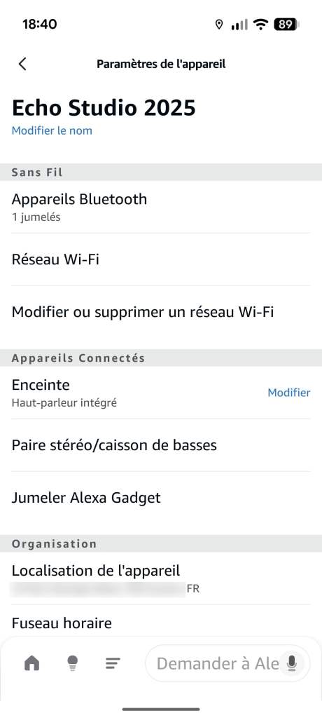 Application Amazon Alexa // Source : Sylvain Pichot - Frandroid