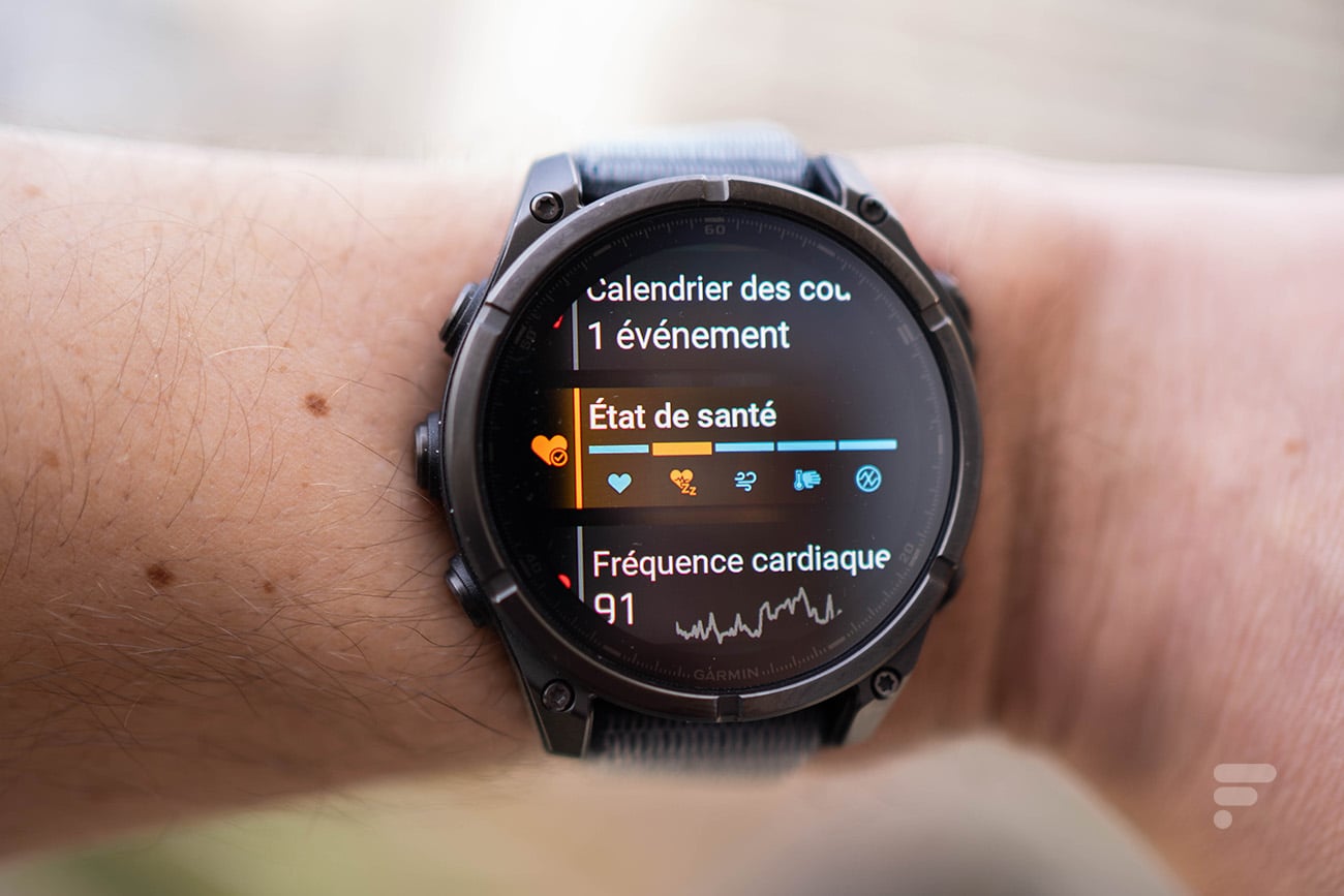 La nouvelle fonction d'&eacute;tat de sant&eacute; de Garmin