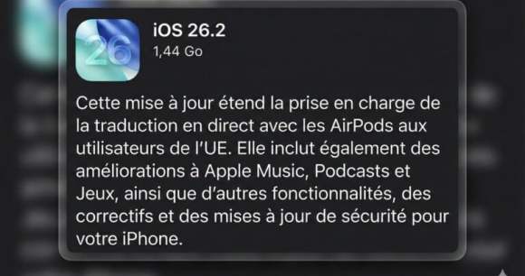 iOS 26.2 – Grande iOS 26.2 – Grande