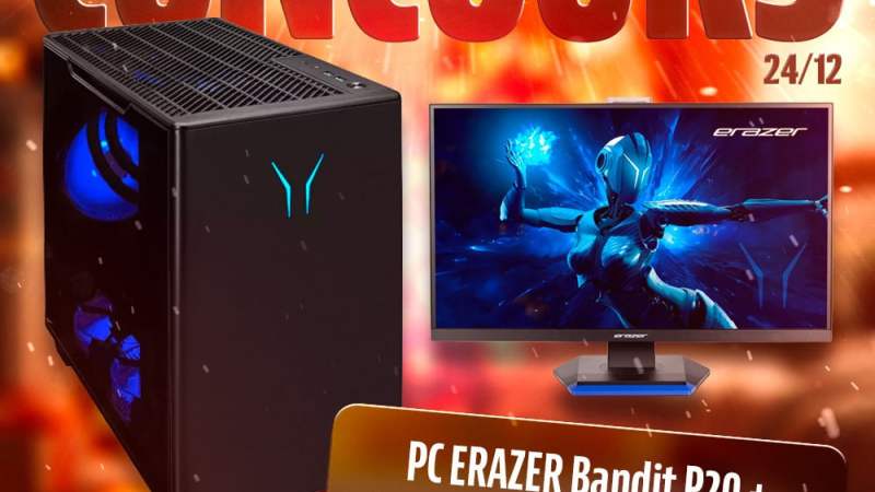 #FrandroidOffreMoi un setup gaming Erazer (PC fixe + écran)