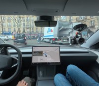 Test Tesla FSD à Paris // Source : Frandroid Test Tesla FSD à Paris // Source : Frandroid