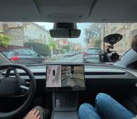 Test Tesla FSD à Paris // Source : Frandroid Test Tesla FSD à Paris // Source : Frandroid