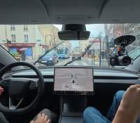 Capture d'écran de notre vidéo du test du FSD à Paris Capture d'écran de notre vidéo du test du FSD à Paris