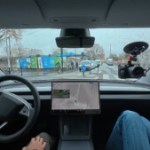 Test Tesla FSD à Paris // Source : Frandroid
