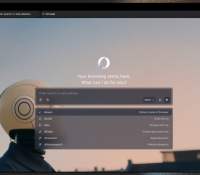 La page d'accueil d'Opera Neon