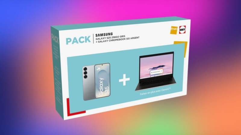 Ce pack Samsung Galaxy S25 + Chromebook Go est à un super prix chez la Fnac et Darty