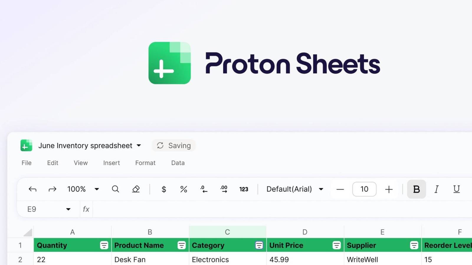 Proton veut vous faire abandonner Excel et Google Drive grÃ¢ce Ã  son nouveau service Sheets