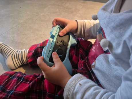 Poignée joy con Bleu