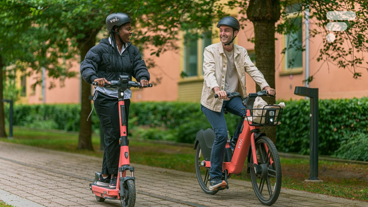 Trottinette vélo électrique libre-service Voi
