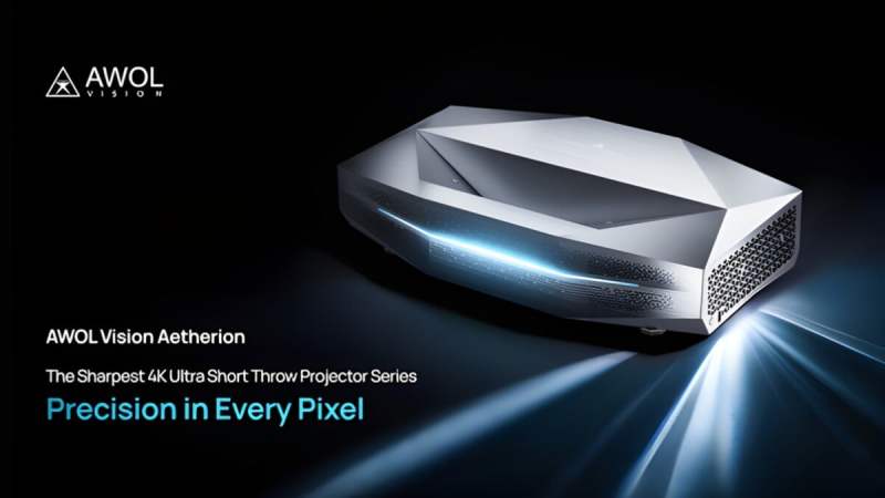 Awol Vision Aetherion Max et Pro&nbsp;: des vidéoprojecteurs ultra courte focale aux images ultra précises et contrastée
