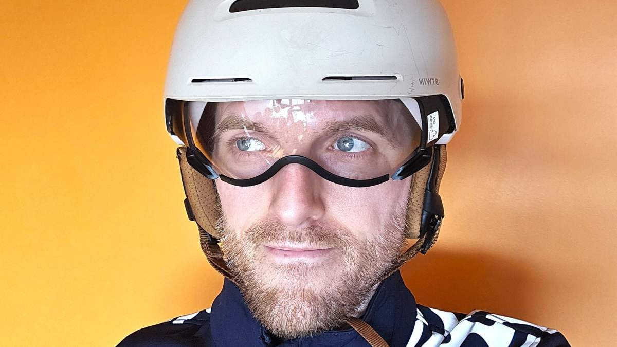 Casque vélo ville Btwin 900 avant visière