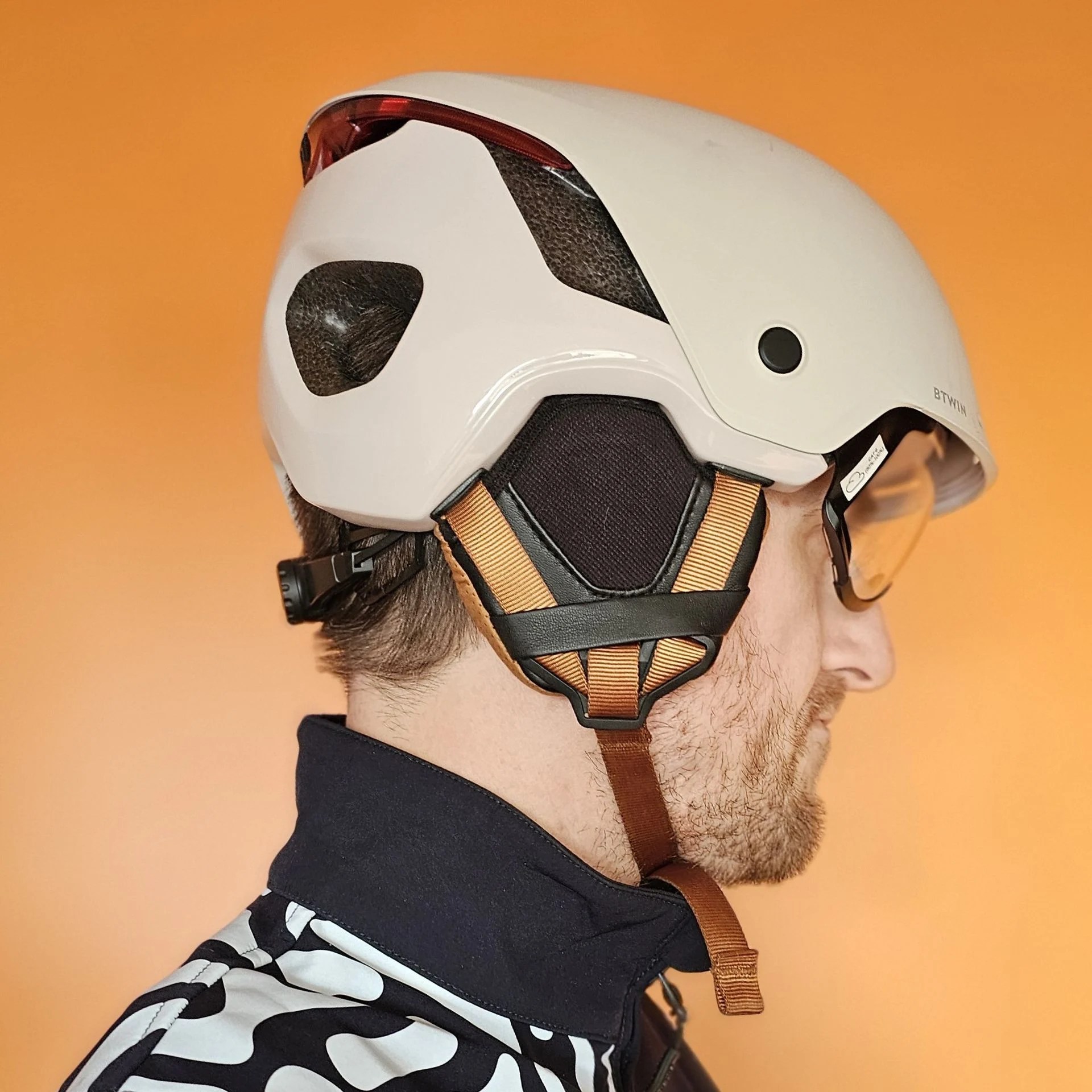 Casque vélo ville Btwin 900 côté