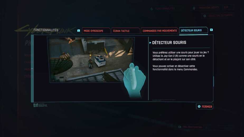 Cyberpunk 2077 souris