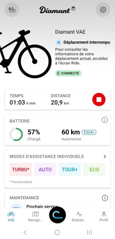 Diamant Suvea appli accueil