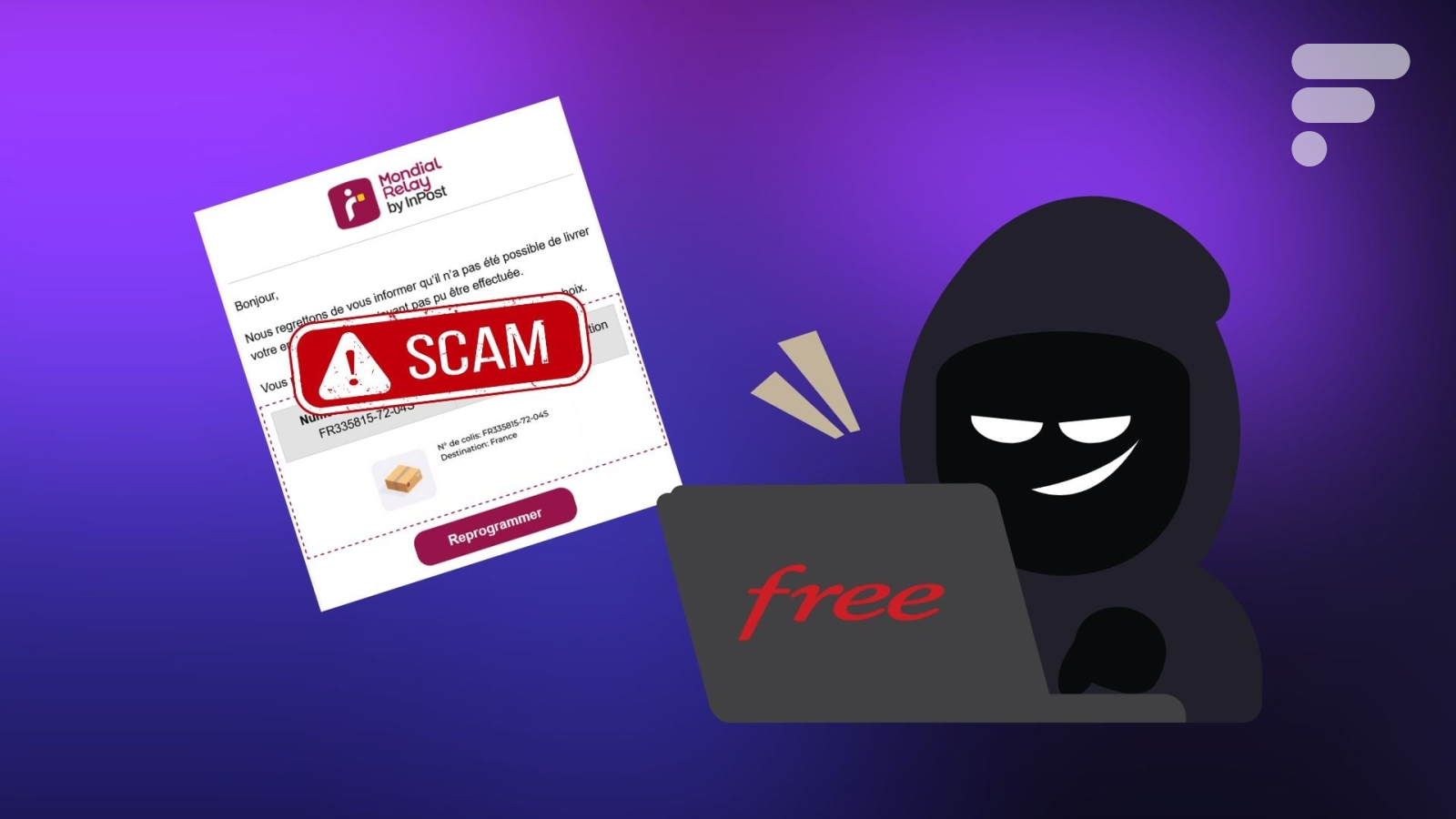 « Reprogrammation de votre colis » : Attention à cette arnaque qui peut vous viser et c’est la faute de Free