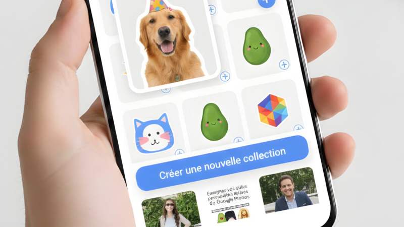Enregistrez vos stickers personnalisés dans Collections de Google Photos mais il y a un hic