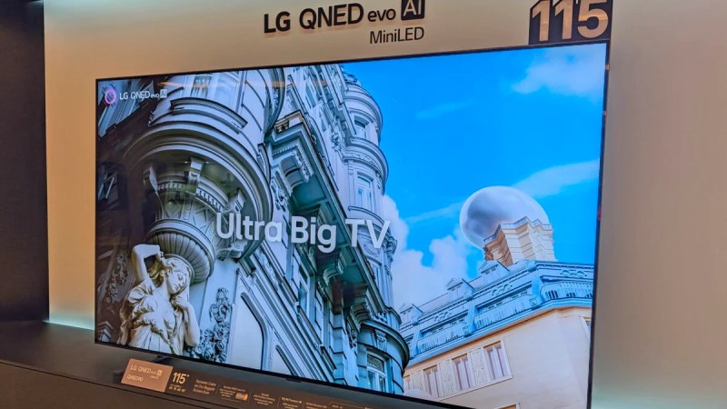 LG propose aussi des TV géants jusqu’à 115 pouces