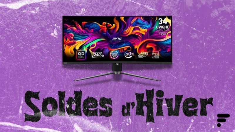 Cet écran PC gamer 34″ MSI ultra-équipé (QD-OLED, 240 Hz) ne dépasse pas les 700 € pendant ces soldes