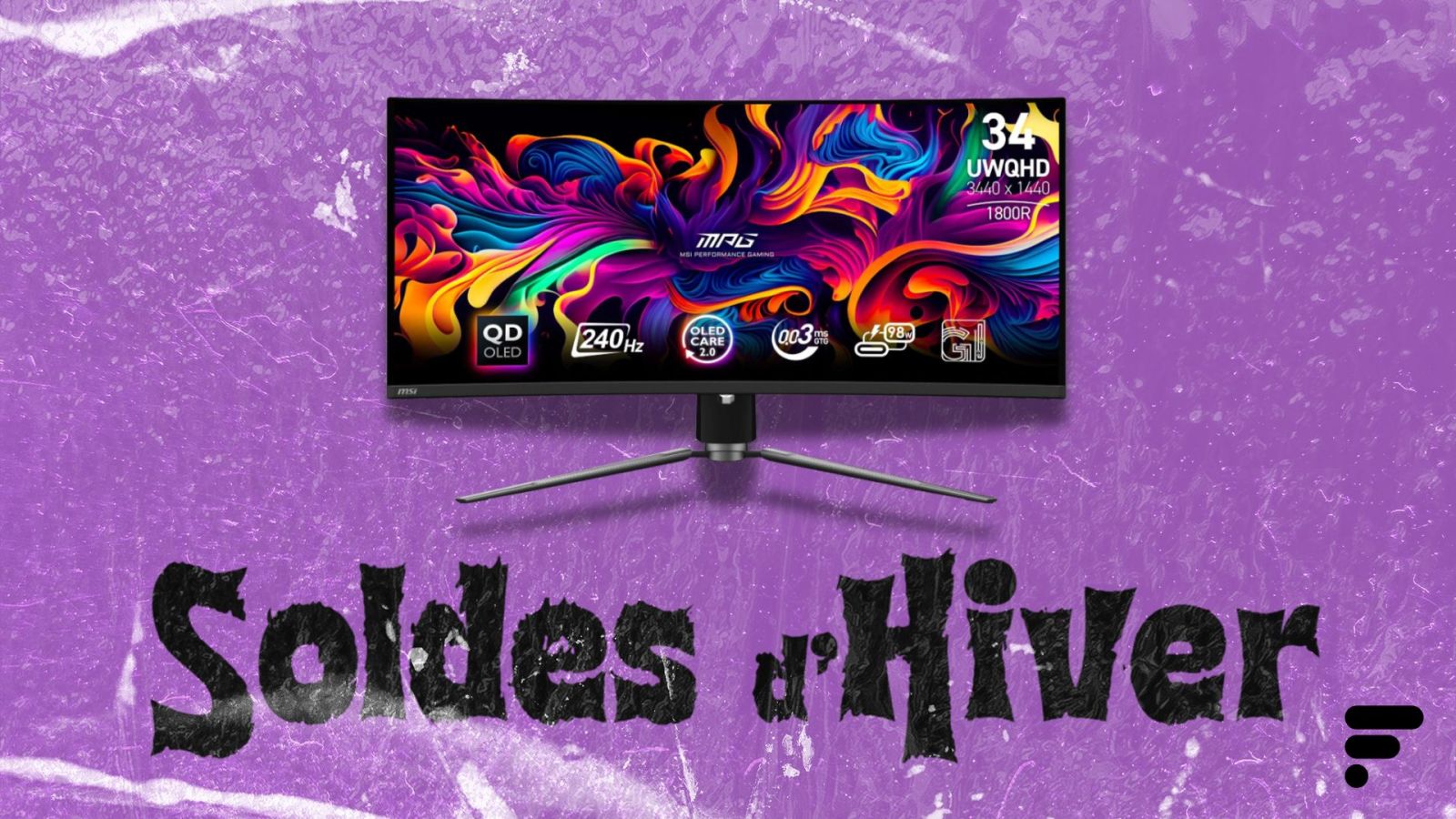 Cet écran PC gamer 34″ MSI ultra-équipé (QD-OLED, 240 Hz) ne dépasse pas les 700 € pendant ces soldes