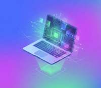 PC Portable puce processeur CPU GPU illustration