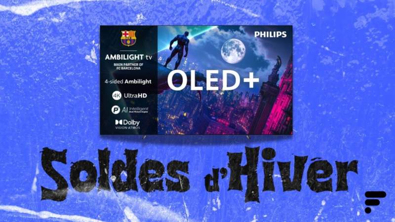 Ambilight, OLED, HDMI 2.1&nbsp;: ce grand TV 4K Philips à -36&nbsp;% coche toutes les cases pendant les soldes d&rsquo;hiver