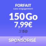 Oubliez les opérateurs classiques : ce forfait mobile 150 Go en 5G casse les prix à 7,99 €/mois