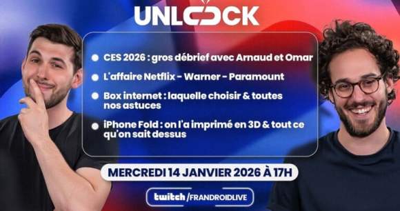 Le programme de la 41e d'Unlock Talk // Source : Frandroid