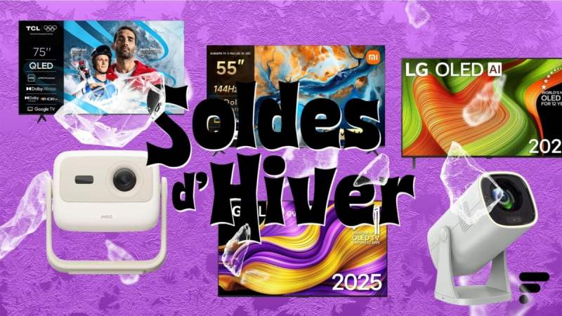 3e démarque des soldes d’hiver : des téléviseurs et des vidéoprojecteurs à prix encore plus cassés dans ce top 20