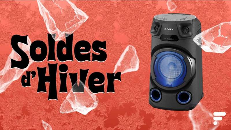 Soldée à -43&nbsp;%, l’enceinte Bluetooth Sony 150 W avec effets lumineux, modes festif et karaoké ambiance vos soirées