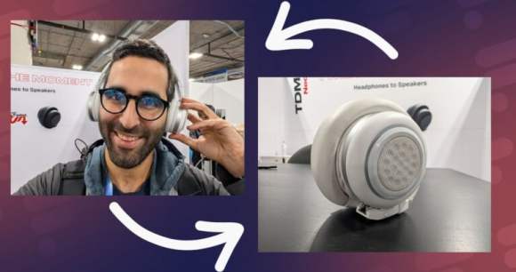 Le TDM Neo est un casque qui devient enceinte (et inversement) // Source : Frandroid