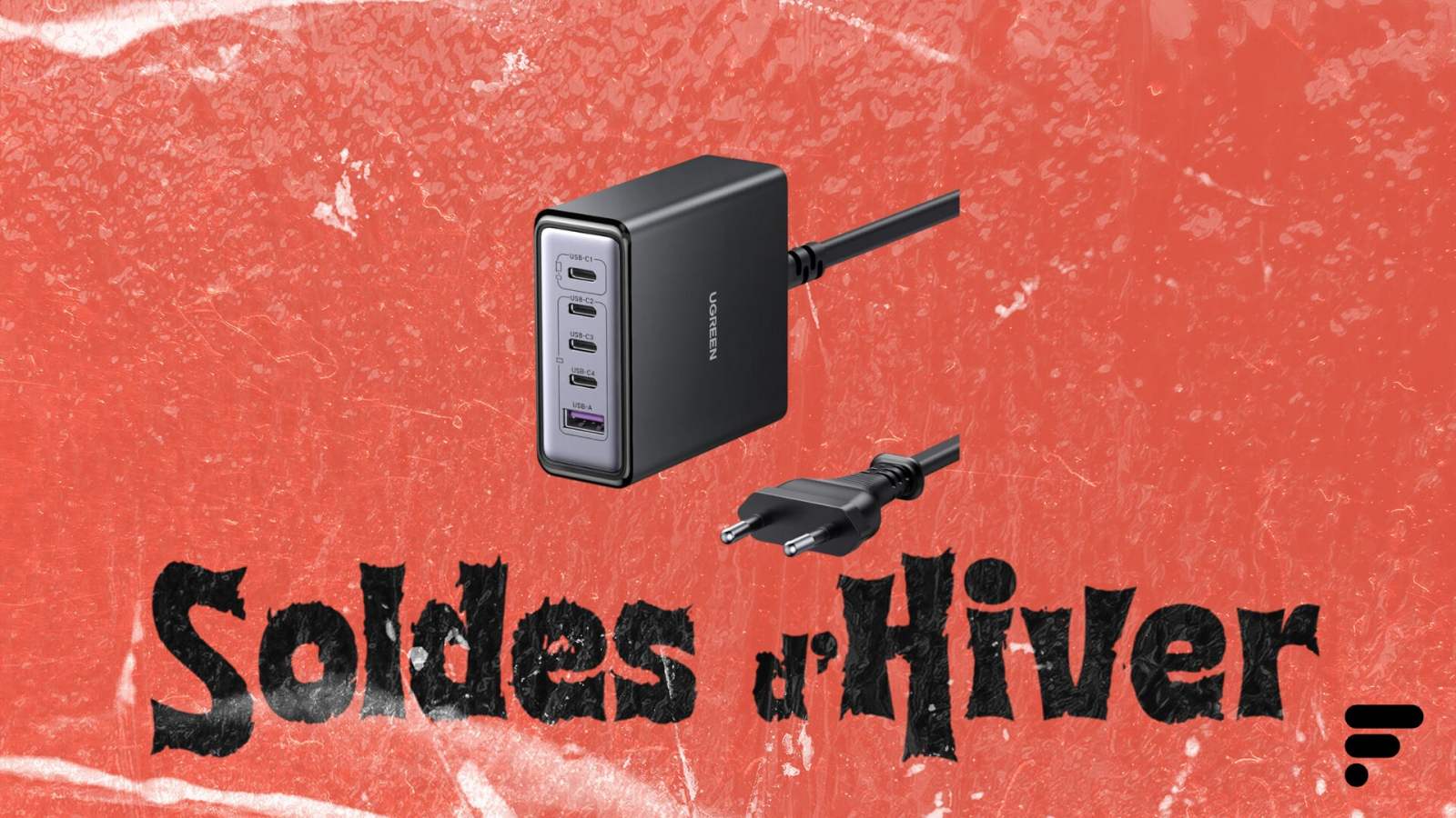 Ce chargeur Ugreen de 65 W avec 5 ports (USB-C et USB-A) compatible avec tous les appareils décharge 25 % de son prix lors des soldes