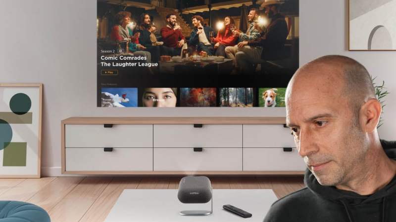 Test ViewSonic M1B Max&nbsp;: le mini vidéoprojecteur portable Google TV à moins de 500 euros