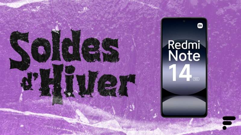 À seulement 162 €, le Xiaomi Redmi Note 14 5G (256 Go) est la solution pas chère pour changer de smartphone durant les soldes