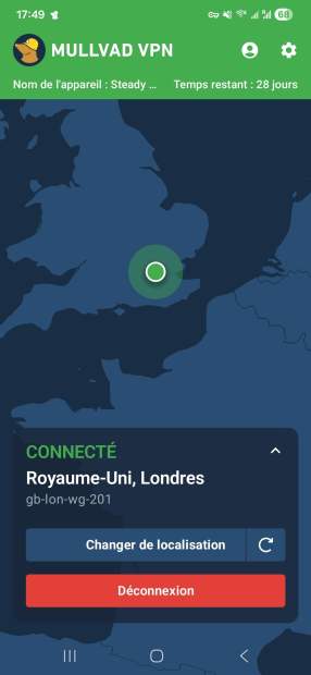Mullvad interface mobile