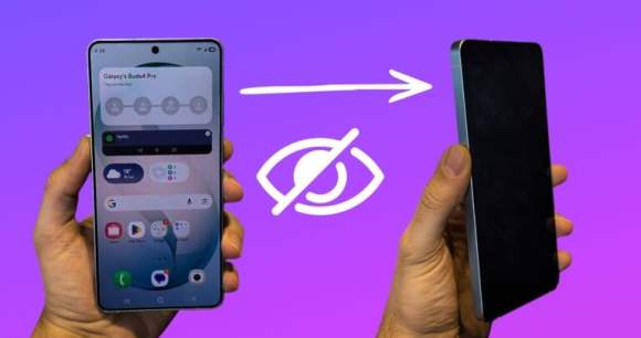 Affichage confidentiel du Samsung Galaxy S26 Ultra // Source : Images et montage de Frandroid Affichage confidentiel du Samsung Galaxy S26 Ultra // Source : Images et montage de Frandroid