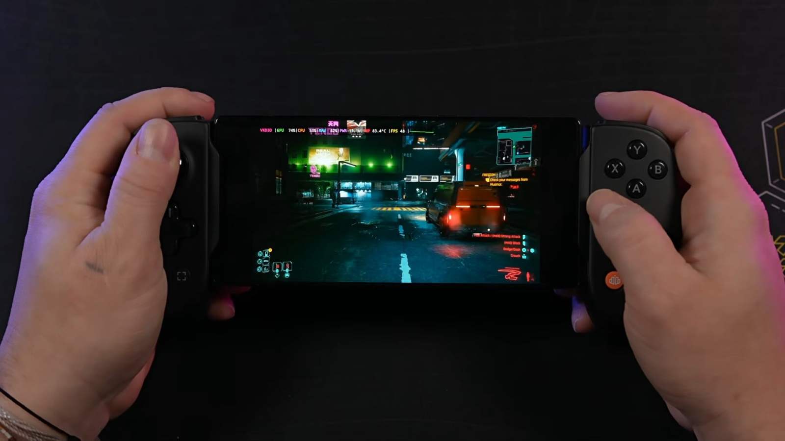 Faire tourner Cyberpunk 2077 sur Android : voici ce que ça donne