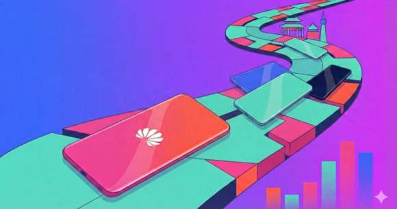 Le marché des smartphones en Chine est crucial pour Huawei // Source : Frandroid (image générée avec Nano Banana Pro)