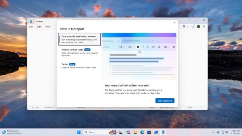 Windows 11&nbsp;: le Bloc-notes s&rsquo;apprête à recevoir une mise à jour historique