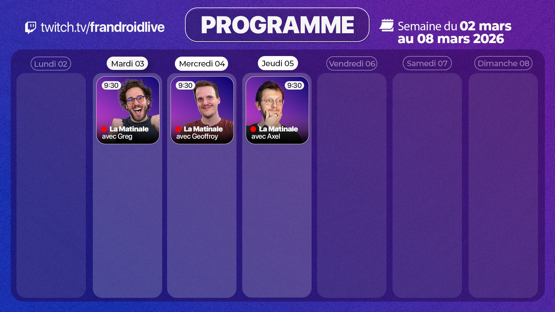PROGRAMME LIVE TWITCH FRANDROID_0203