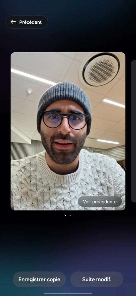 La retouche photo par IA sur Samsung One UI 8.5 // Source : Capture d'écran Frandroid