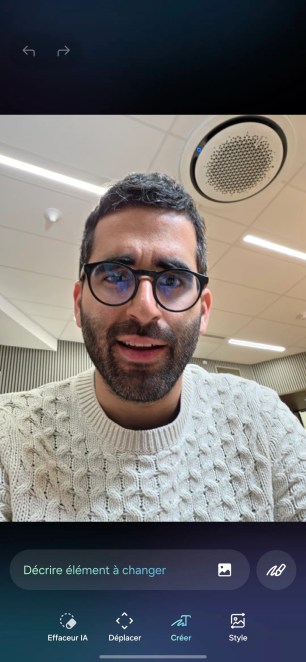 La retouche photo par IA sur Samsung One UI 8.5 // Source : Capture d'&eacute;cran Frandroid